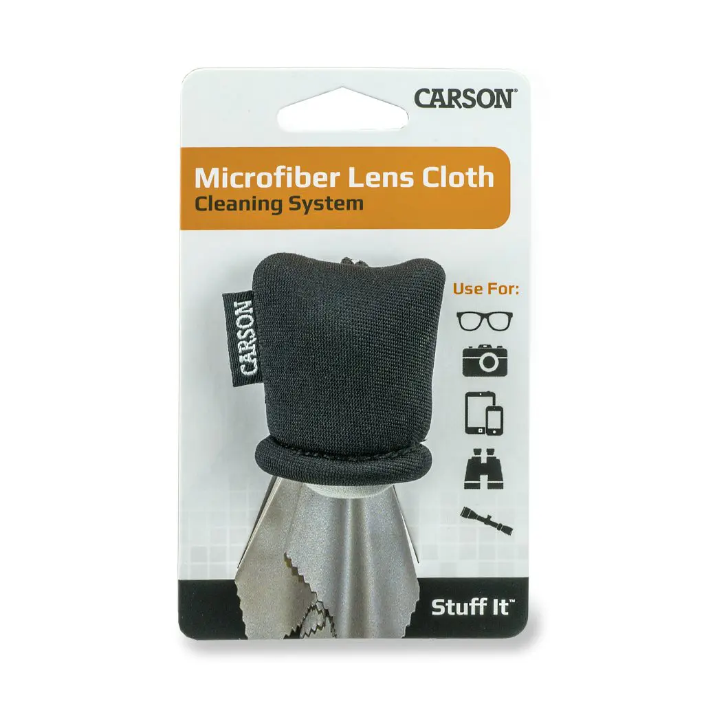 Carson Stuff-It 6.25” x 6.25” Colorful Microfiber Lens Cleaning Cloth - Image 8