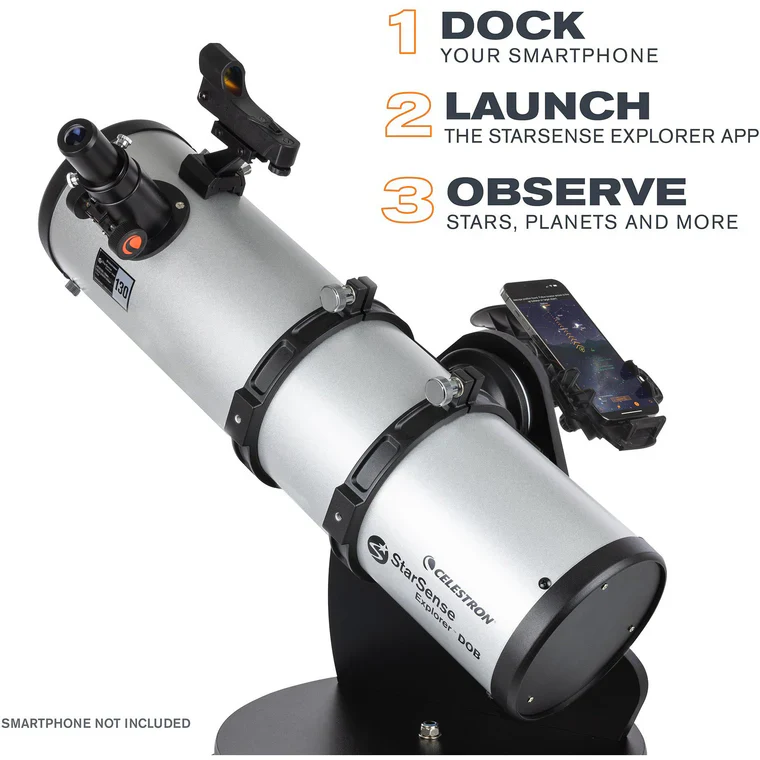 Celestron StarSense Explorer 130mm Smartphone App-Enabled Tabletop Dobsonian Telescope - Image 6