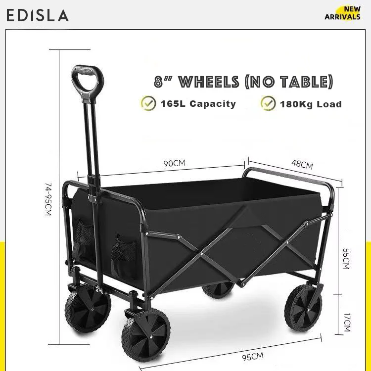 EDISLA Atlas Outdoor Foldable Wagon with Table - Image 4