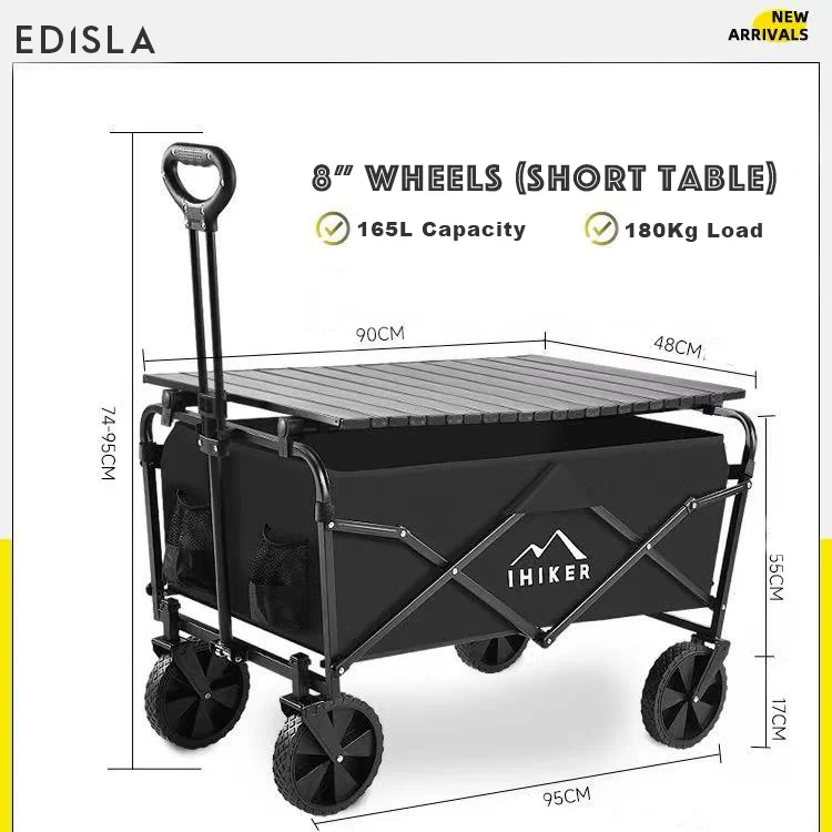 EDISLA Atlas Outdoor Foldable Wagon with Table - Image 5