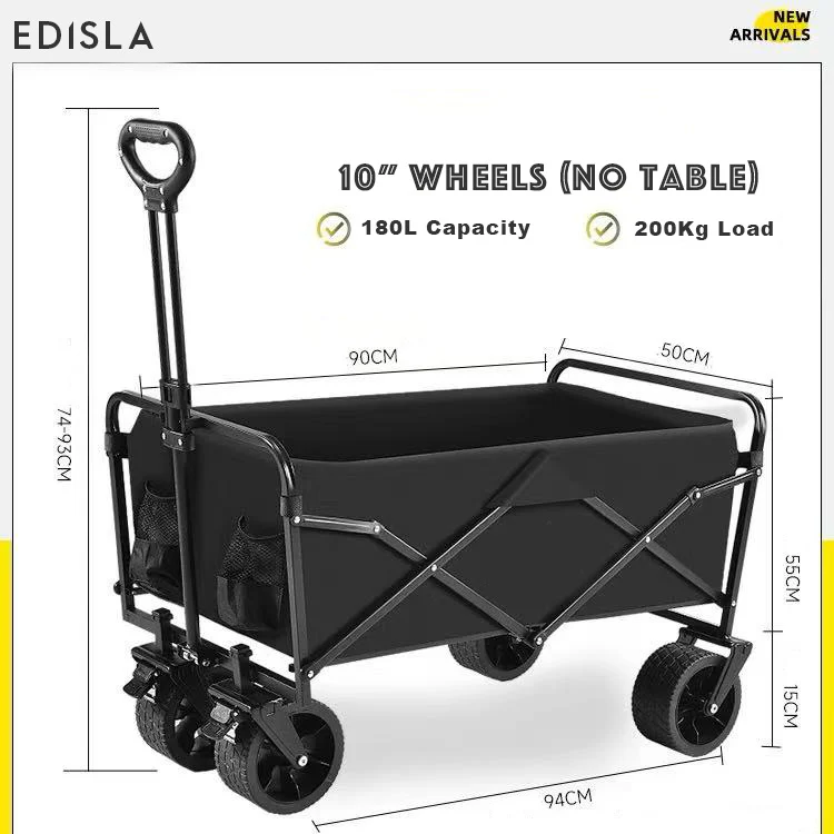 EDISLA Atlas Outdoor Foldable Wagon with Table - Image 6
