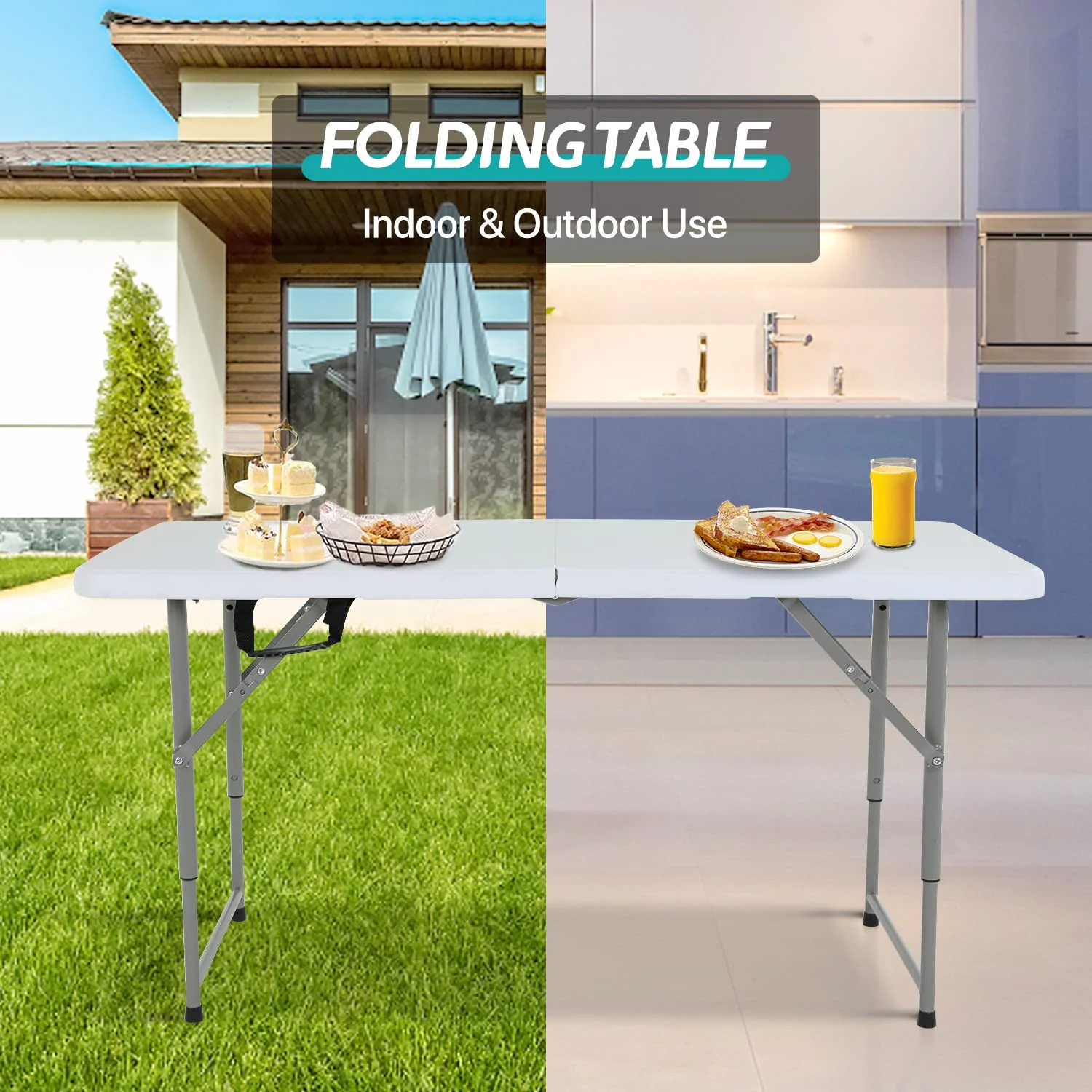 EDISLA Atlas Outdoor Folding Table 4ft - Image 3