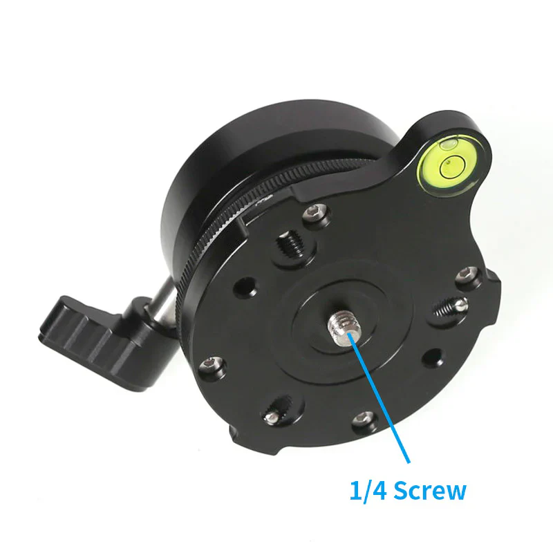MSM Leveling Base with Bubble Level, Tripod Head With 1/4 Screw & Locking Design - Image 3