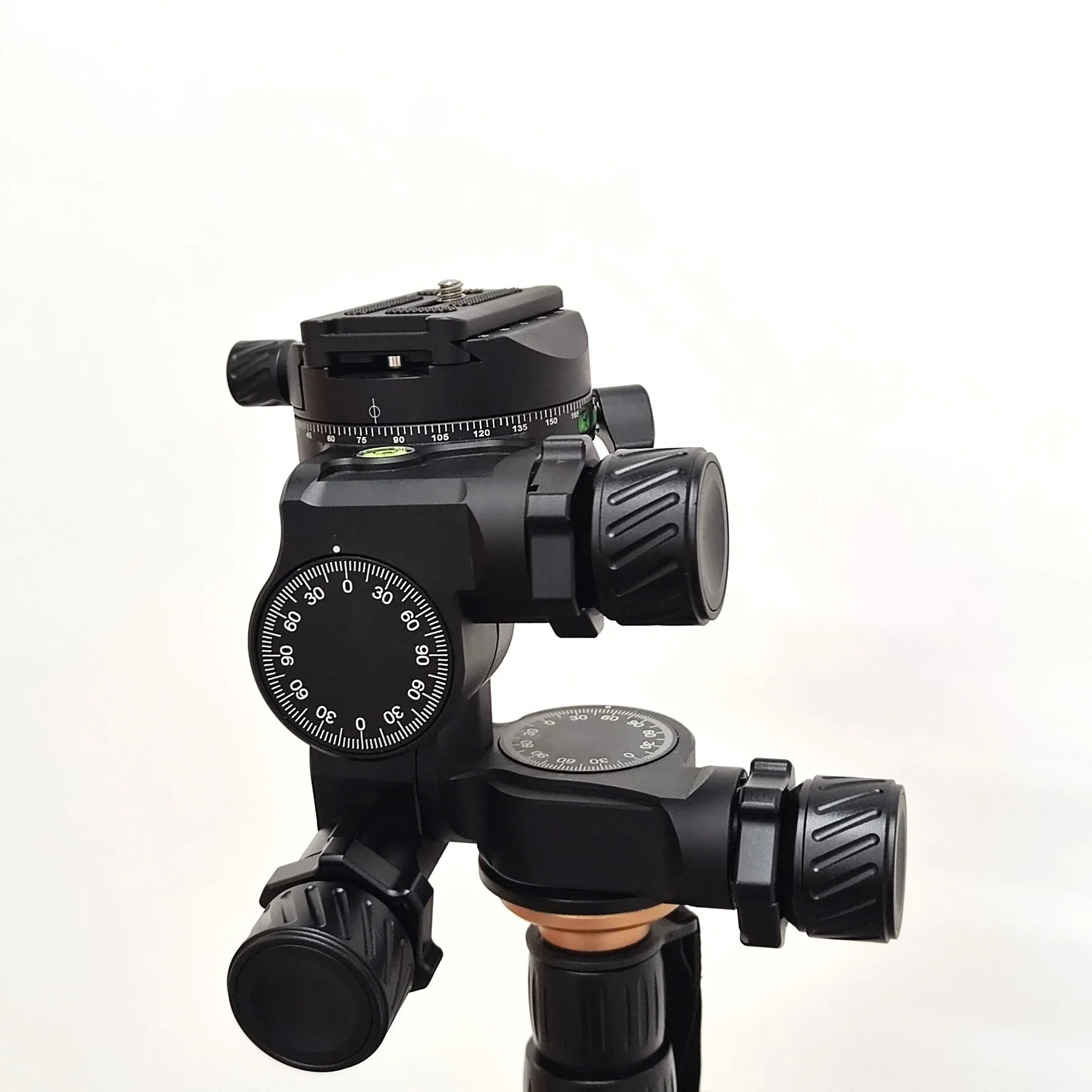 MSM  New CNC Machined 3-Way Geared Tripod Head with Arca QR Plate - Image 2