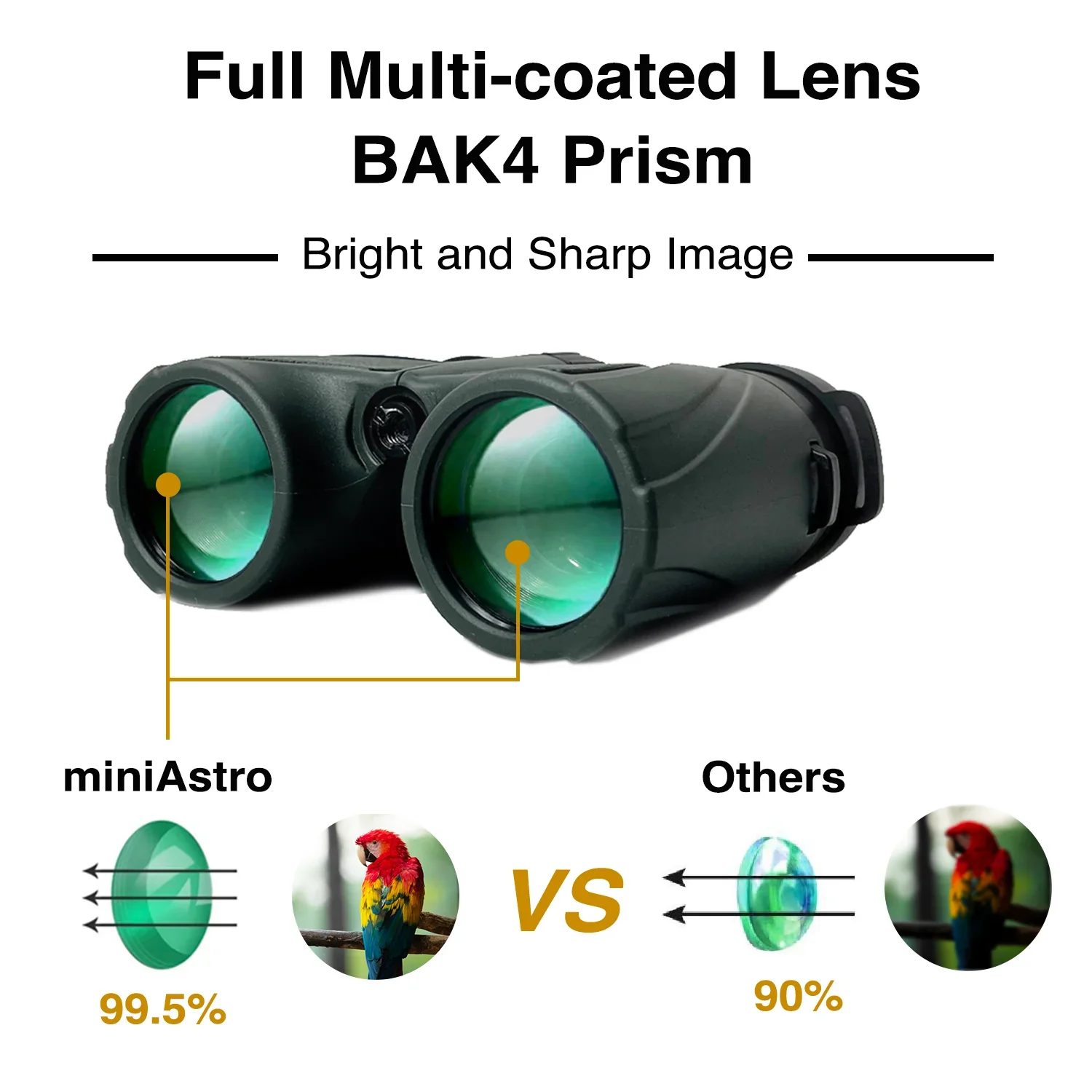 MSM NOMAD Wide View Angle FOV 15.8°, 5x25 Binoculars for NFL Games and Astro - Image 3