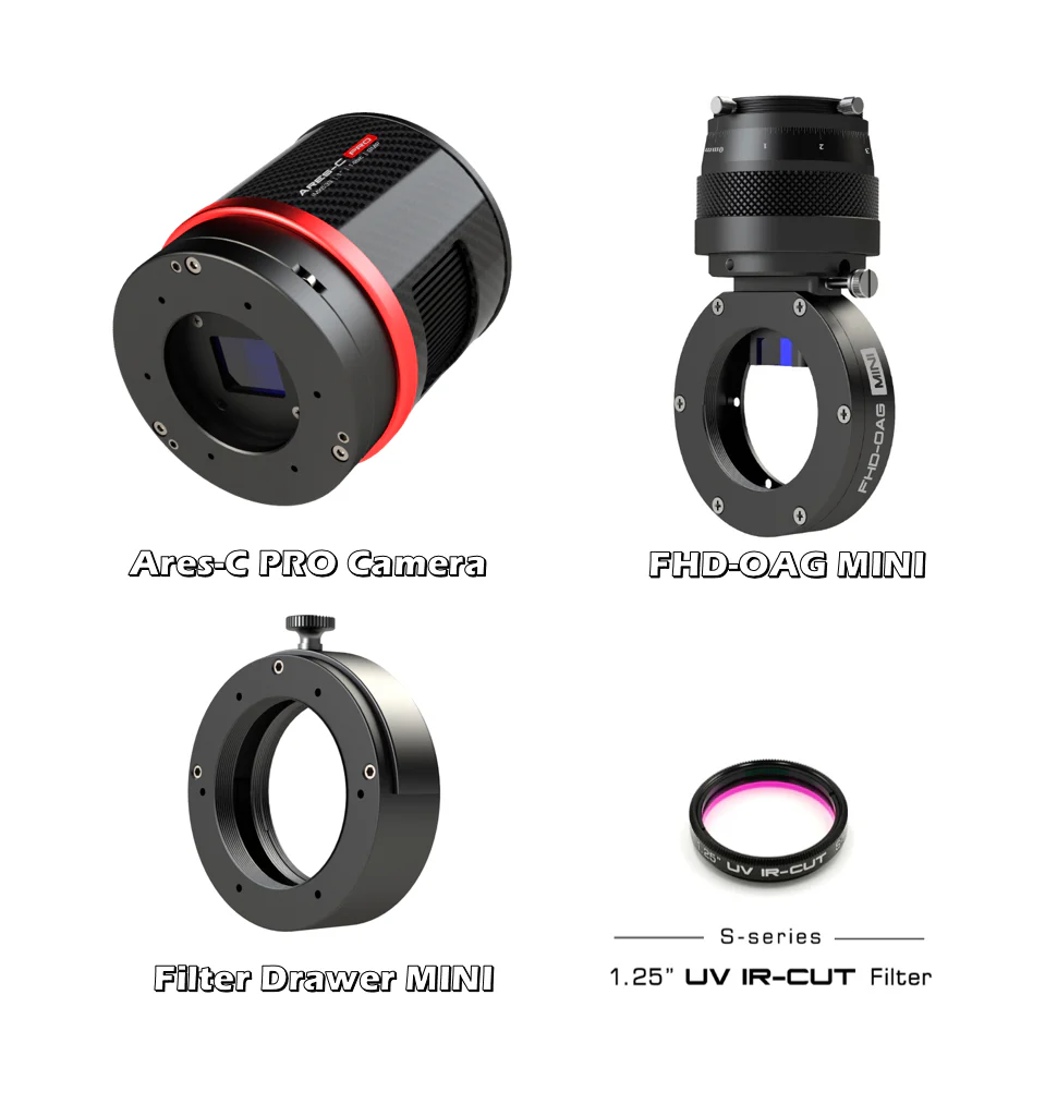 Player One Astronomy Ares-C Pro USB3.0 Color Cooled Camera (IMX533) - Image 3