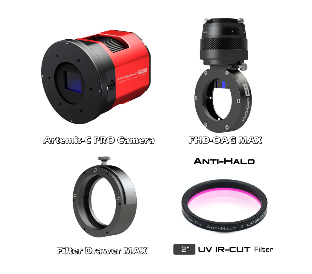 Player One Astronomy Artemis-C Pro (IMX294) USB3.0 Color Cooled Camera - Image 3