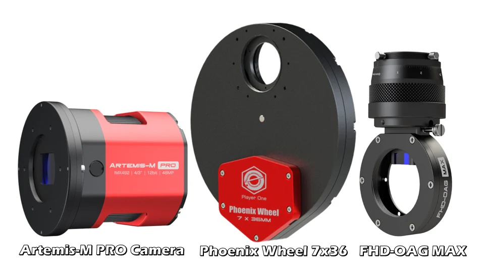 Player One Astronomy Artemis-M Pro (IMX492) USB3.0 Mono Cooled Camera - Image 3