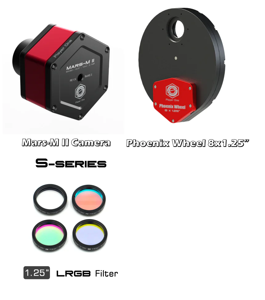 Player One Astronomy Mars-M II USB3.0 Mono Camera (IMX462) - Image 3