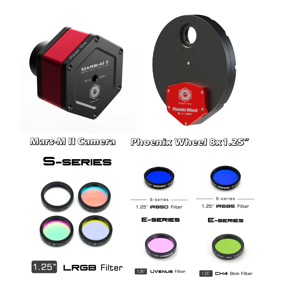 Player One Astronomy Mars-M II USB3.0 Mono Camera (IMX462) - Image 4