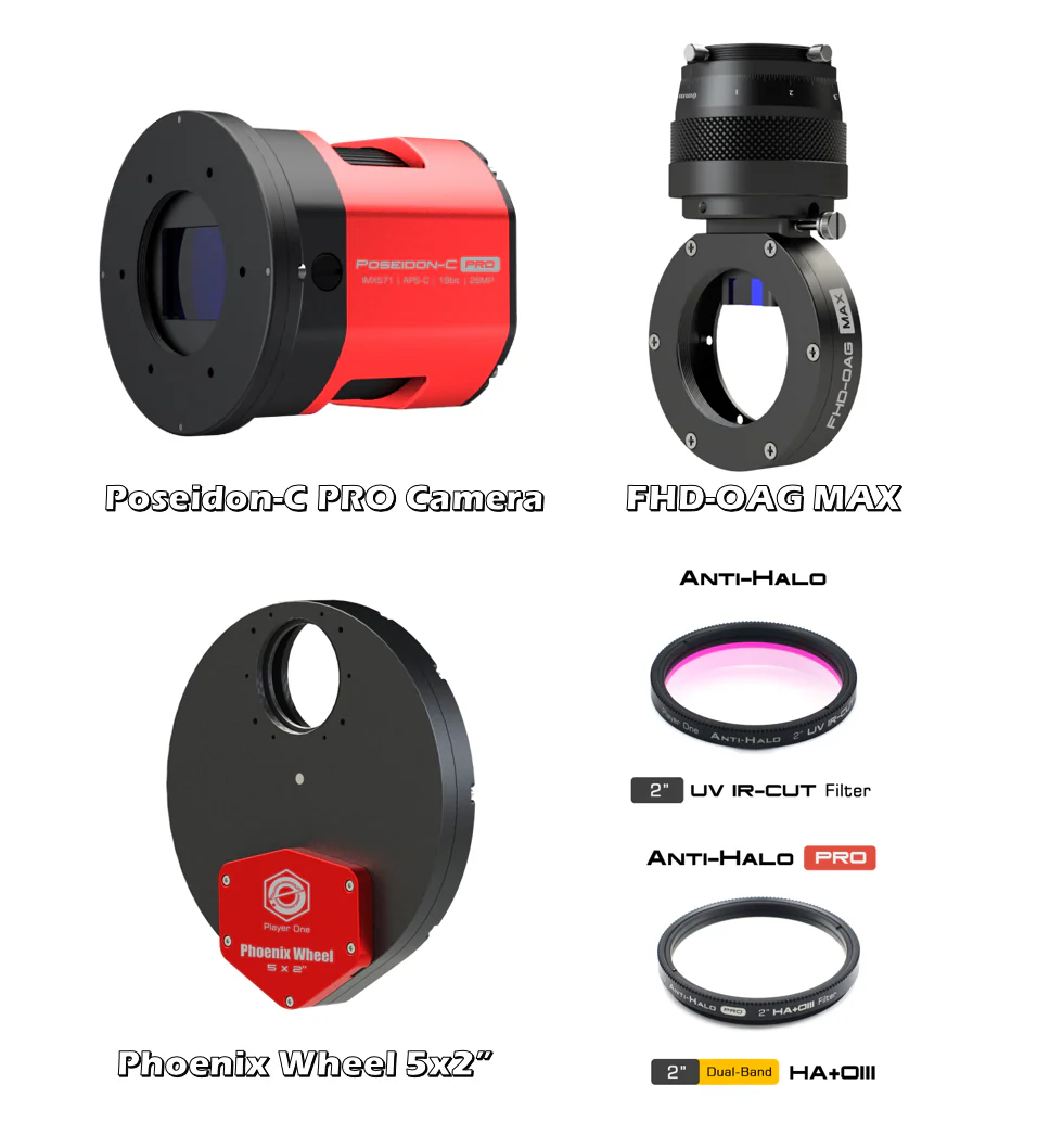 Player One Astronomy Poseidon-C Pro (IMX571) USB3.0 Color Cooled Camera - Image 4