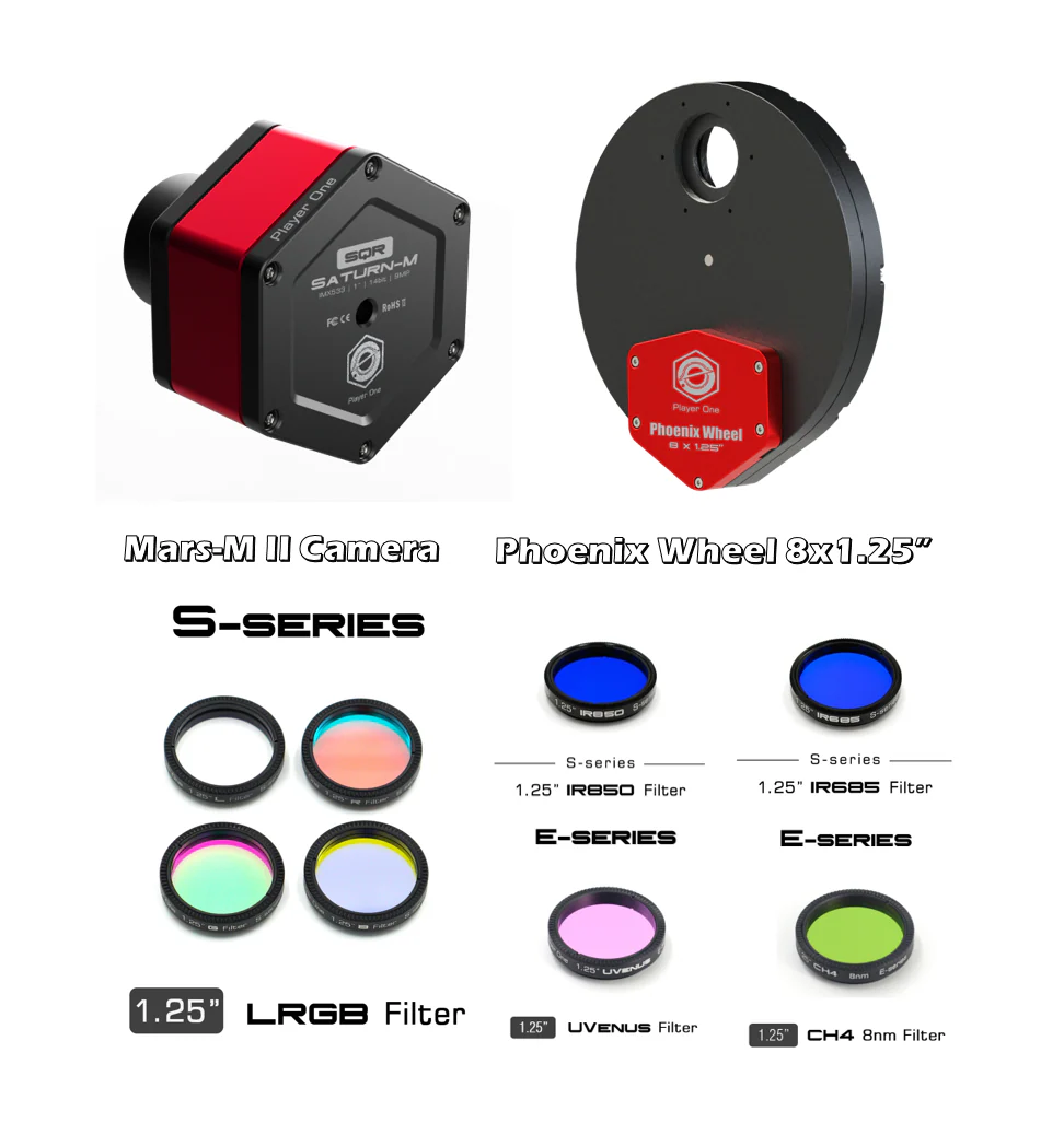 Player One Astronomy Saturn-M SQR USB3.0 Mono Camera (IMX533) - Image 4