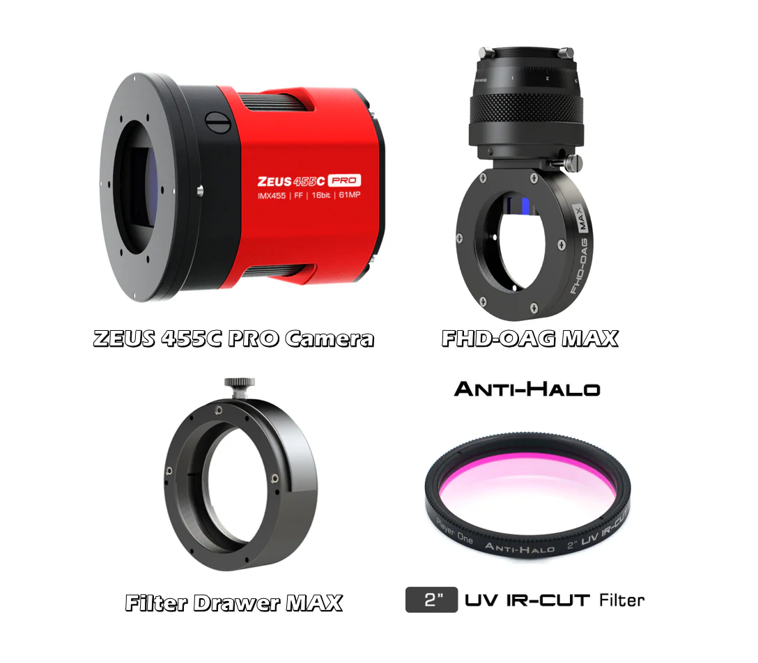 Player One Astronomy ZEUS 455C PRO (IMX455) USB3.0 Color Cooled Camera - Image 2